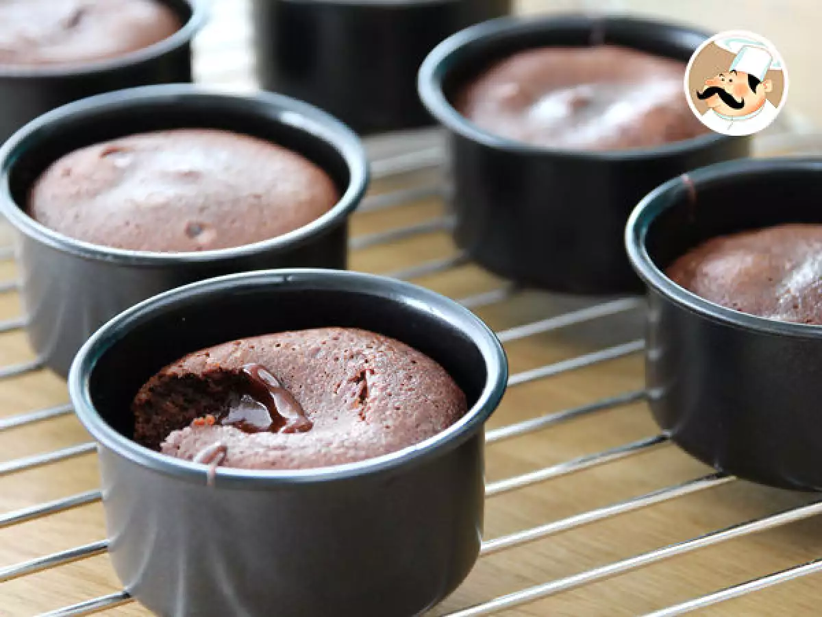 Chocoladefondant met een heerlijk vloeibare kern, stap voor stap - foto 5