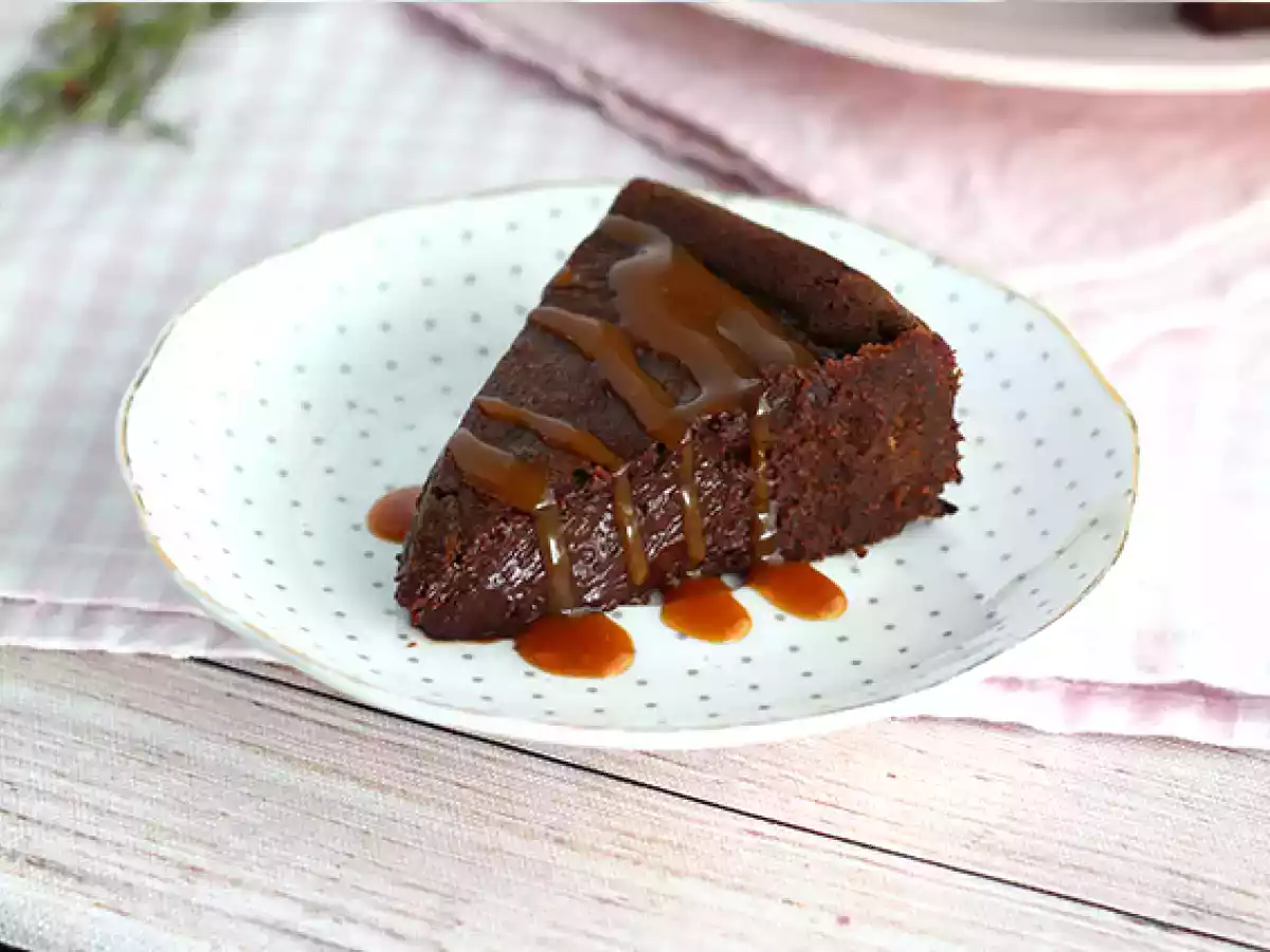 Chocoladefondant met gezouten boterkaramel