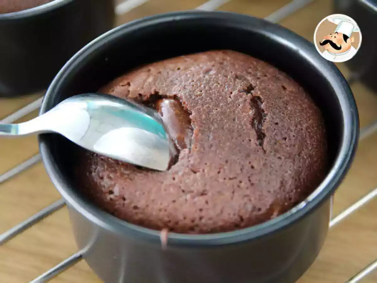 Chocoladefondant met ultra vloeibare kern, stap voor stap - foto 3