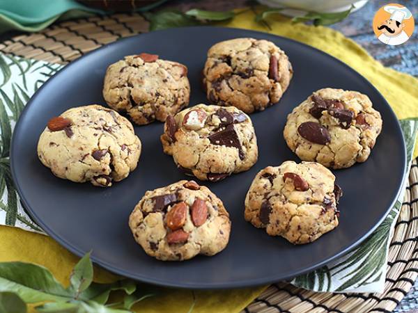 Chocoladepinda- en amandelkoekjes