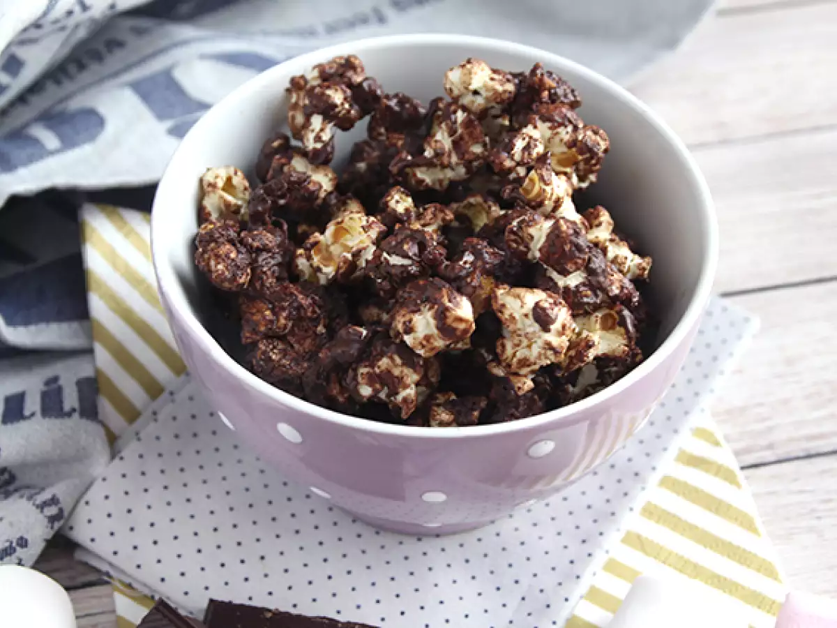 Chocoladepopcorn met marshmallows - foto 5