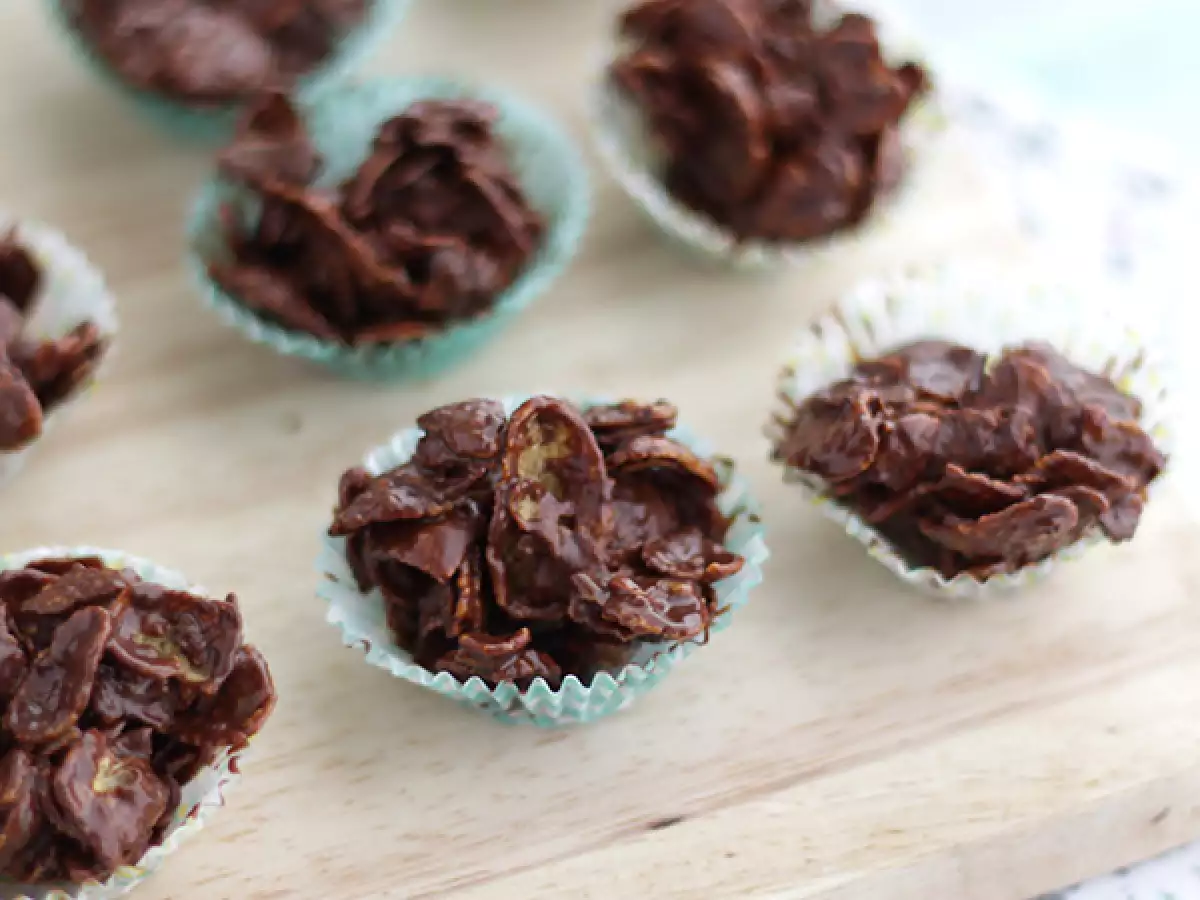 Chocoladerotsjes met cornflakes - foto 2