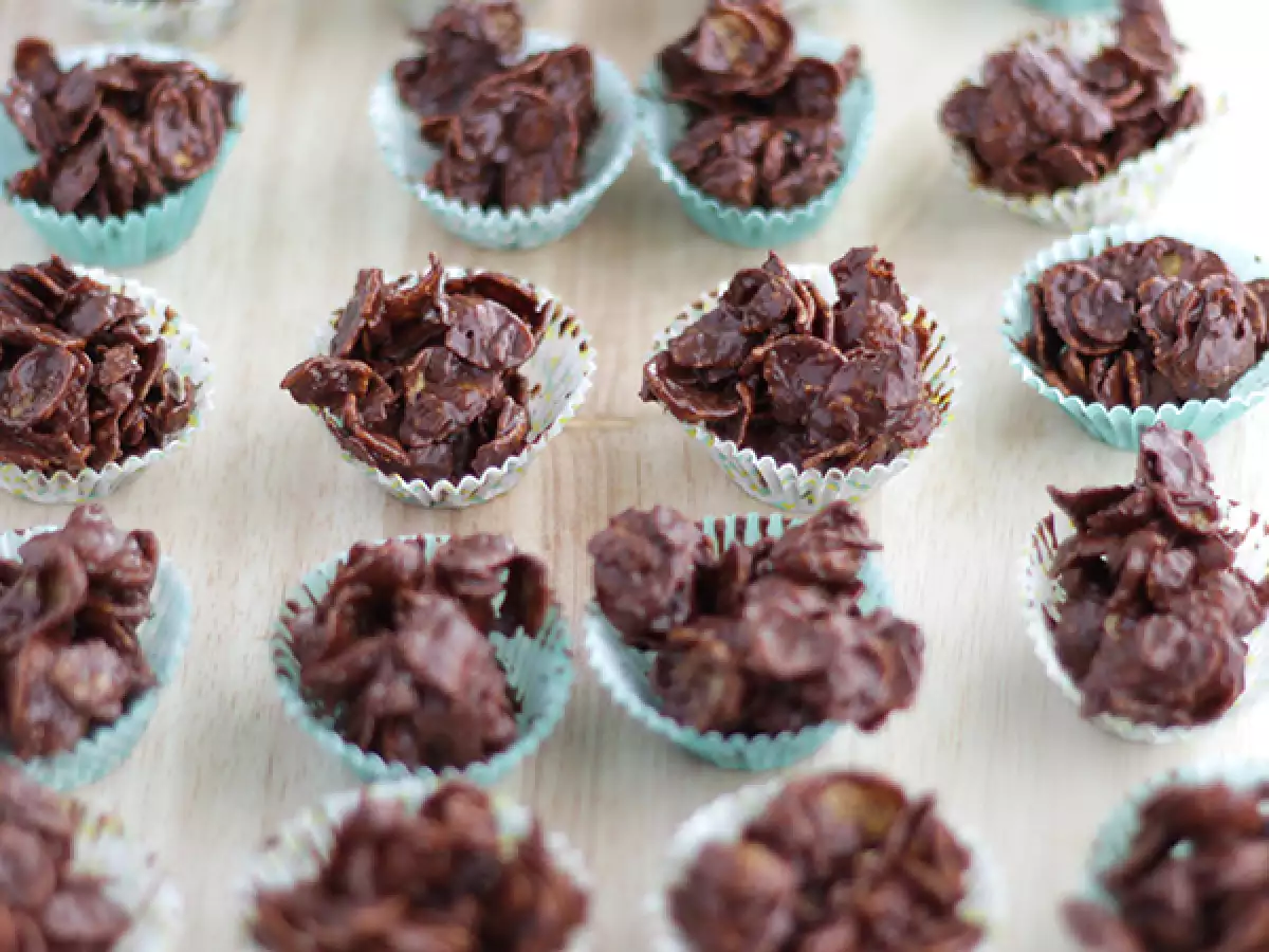 Chocoladerotsjes met cornflakes - foto 3