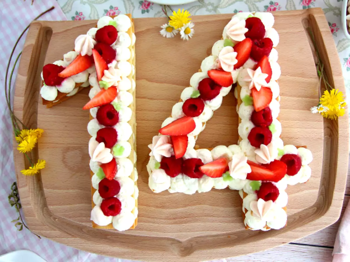 Cijfertaart (number cake)