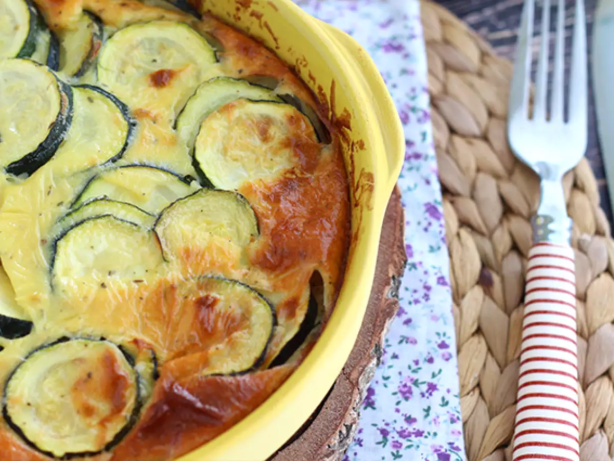 Clafoutis met courgette en geitenkaas - foto 3