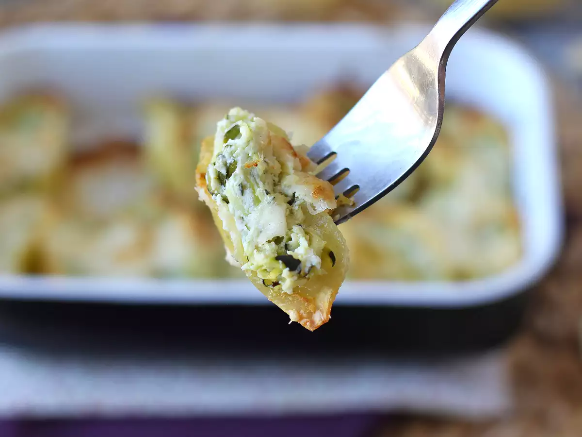 Conchiglioni gevuld met ricotta, courgettes en citroen: romig en gegratineerd in de oven - foto 7