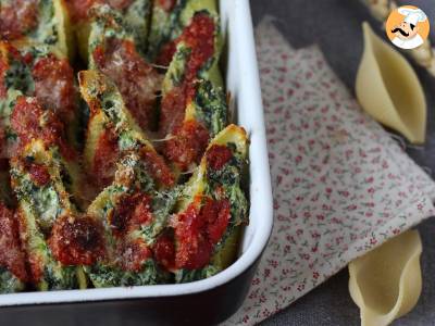 Conchiglioni gevuld met ricotta en spinazie: een onweerstaanbaar gebakken vegetarisch gerecht - foto 4