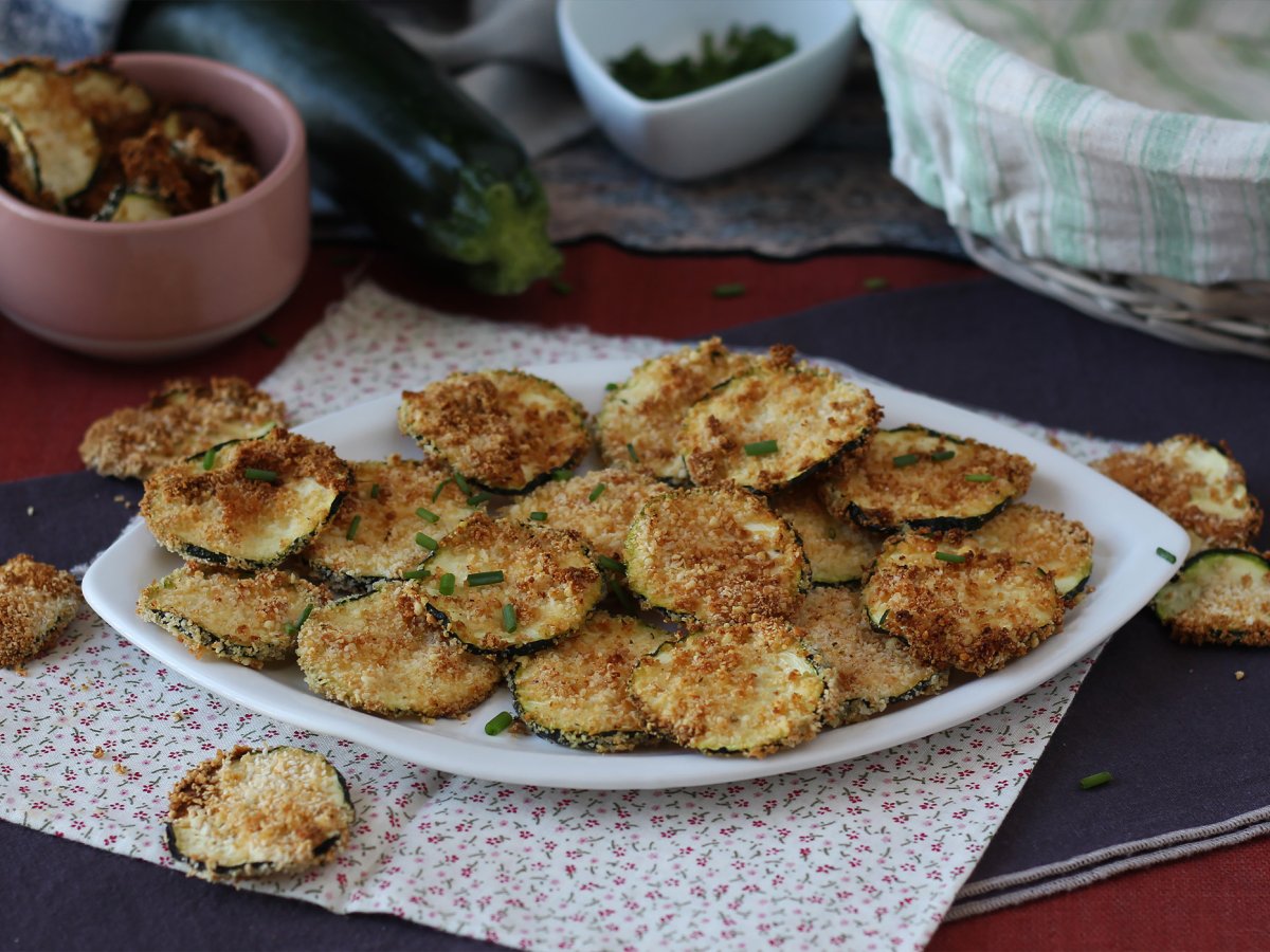 Courgette chips met Air Fryer
