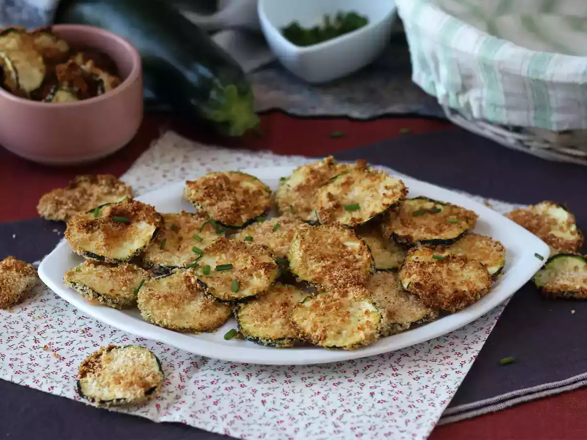 Courgette chips met Air Fryer