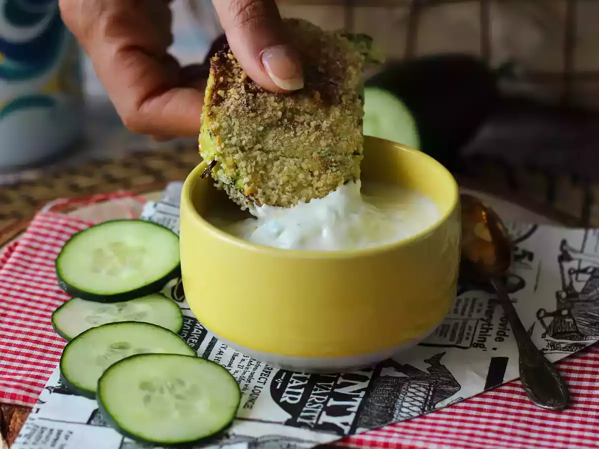 Courgette en aardappelburger in airfryer - foto 2