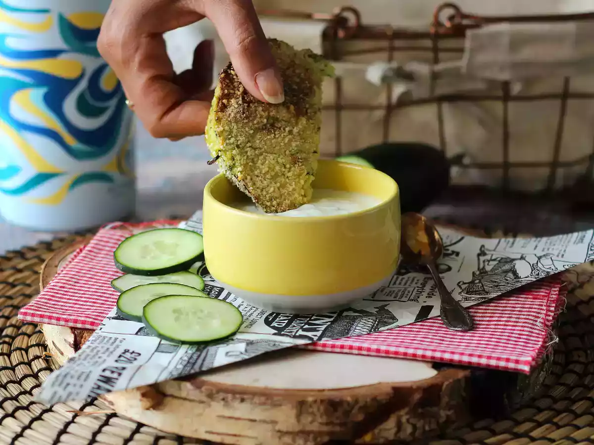 Courgette en aardappelburger in airfryer - foto 5