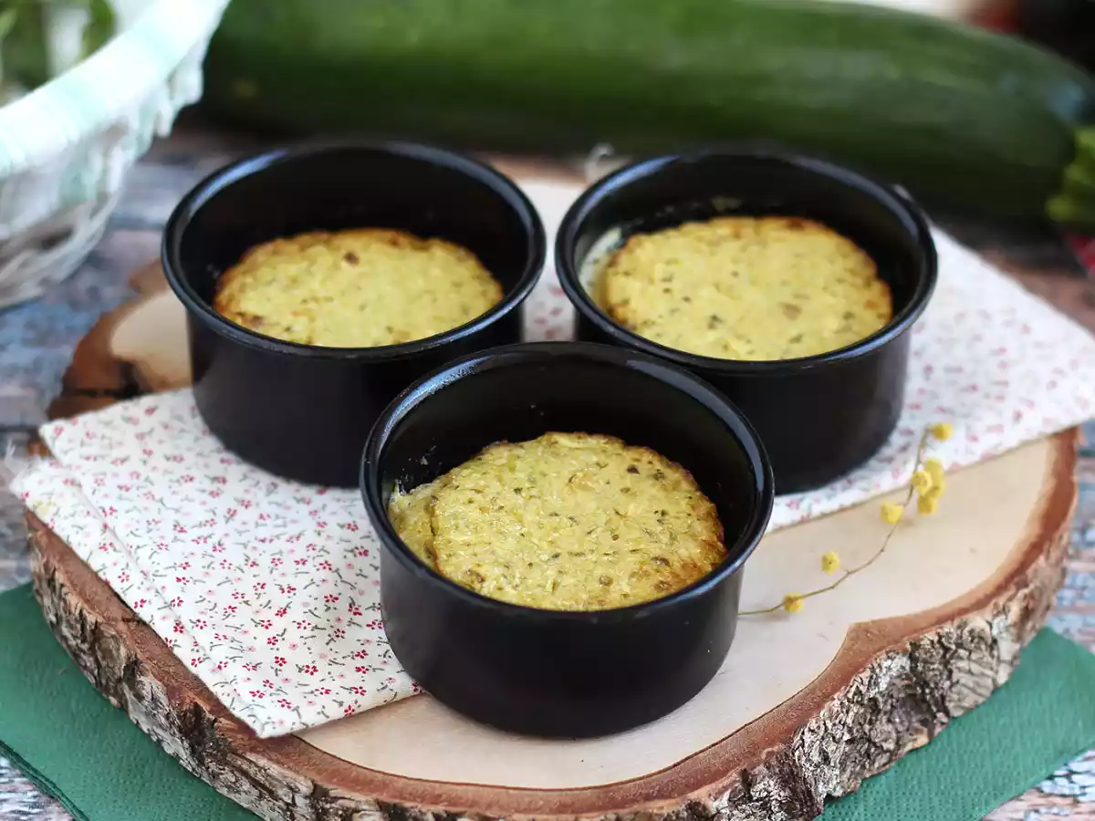 Courgette en pesto flans - glutenvrij