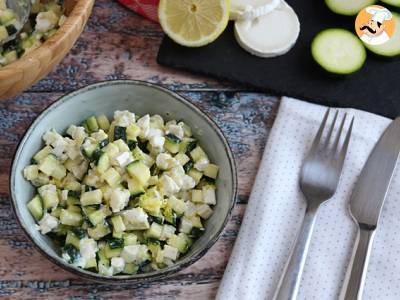 Courgette, geitenkaas en citroensalade - foto 3