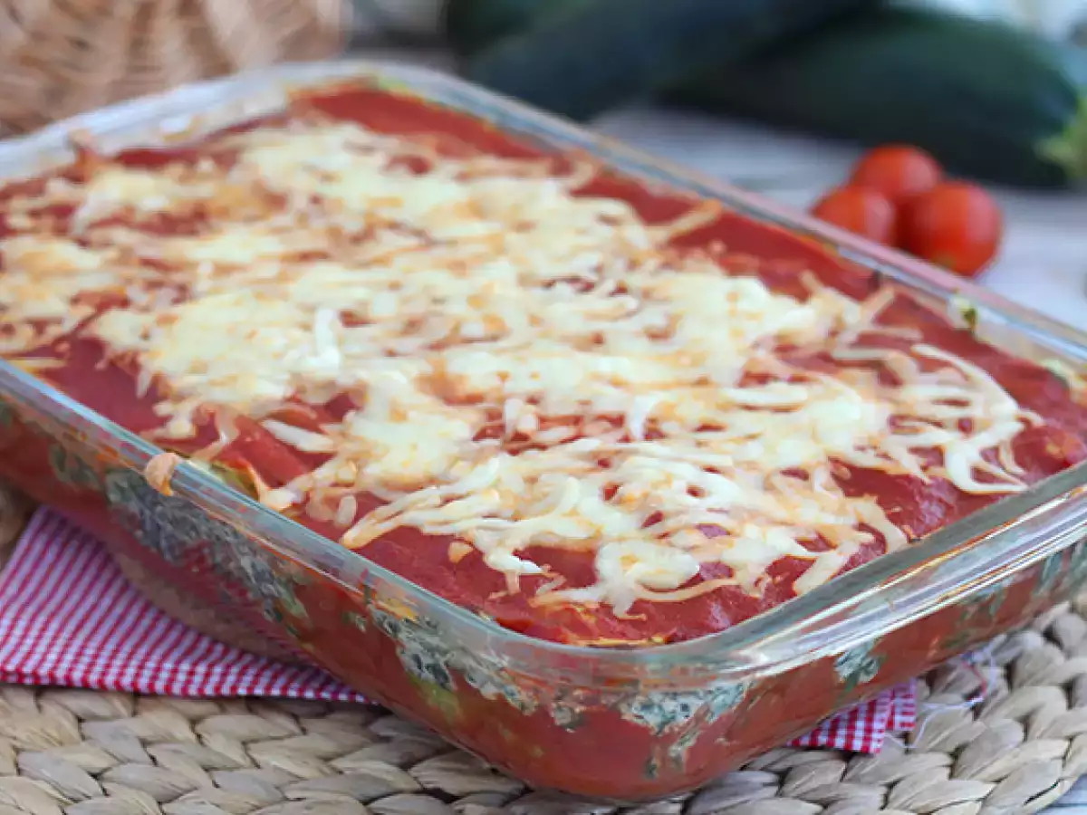 Courgette-lasagne met spinazie - foto 3