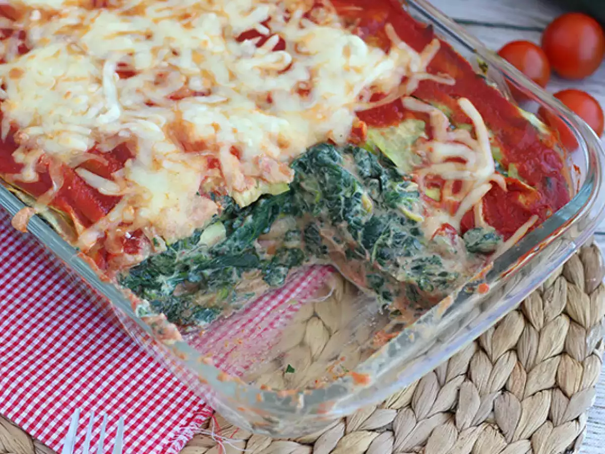 Courgette-lasagne met spinazie - foto 4