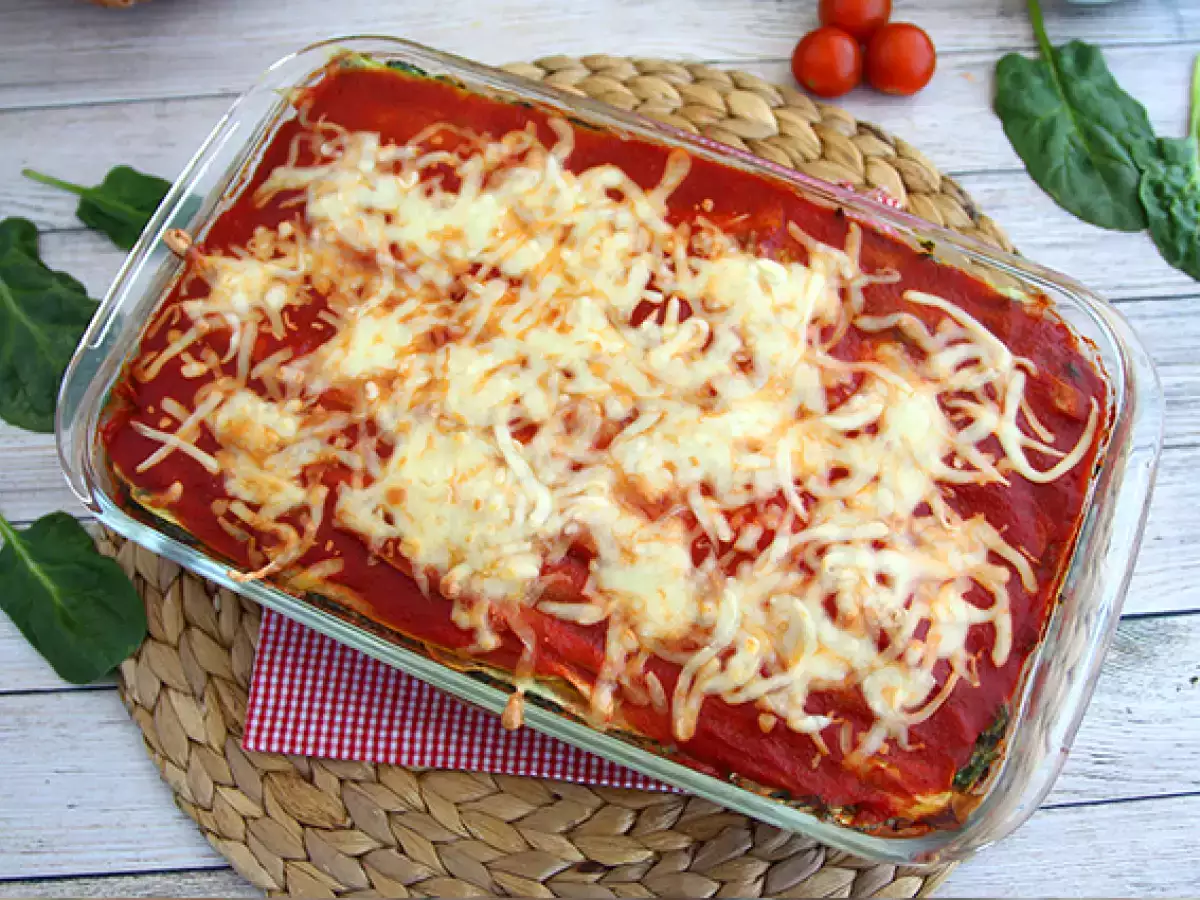 Courgette-lasagne met spinazie - foto 5