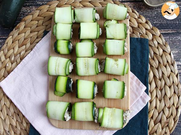 Courgette met sardines rolletjes