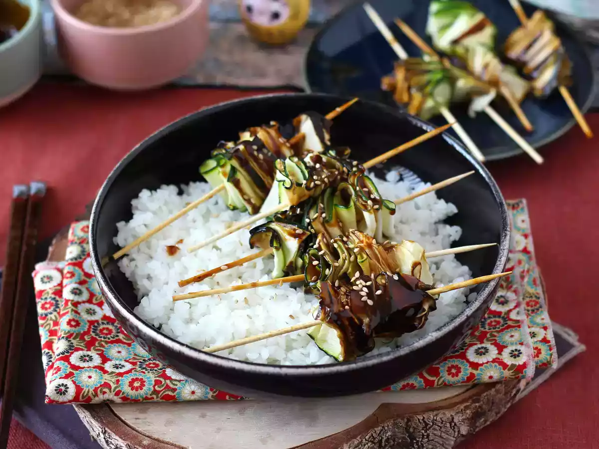 Courgettekebabs met een heerlijke, pittige Aziatische saus - foto 8