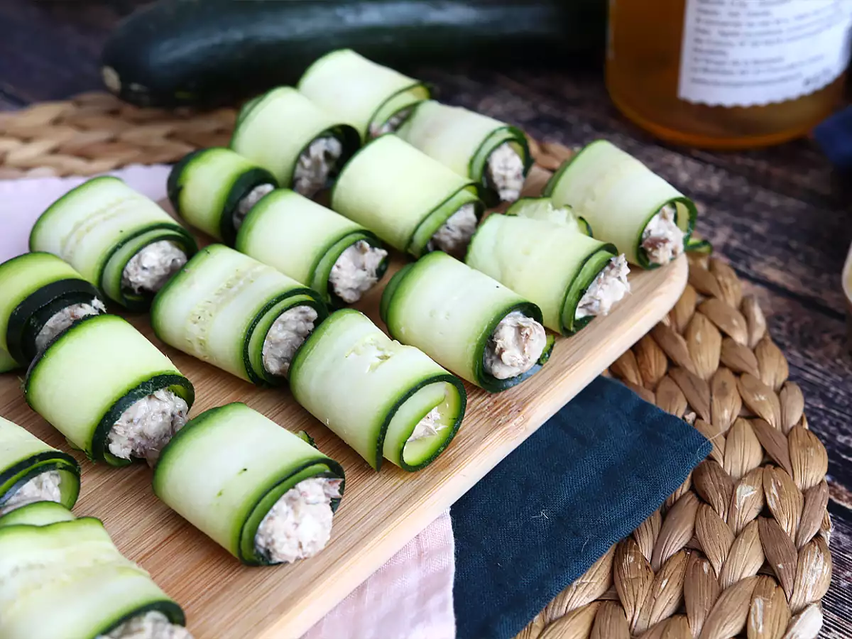 Courgetterolletjes met sardines - foto 2