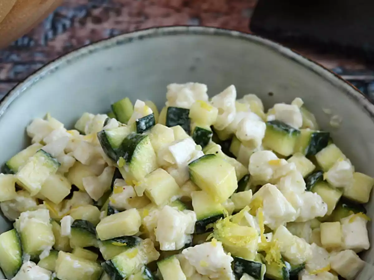 Courgettesalade met geitenkaas en citroen - foto 2