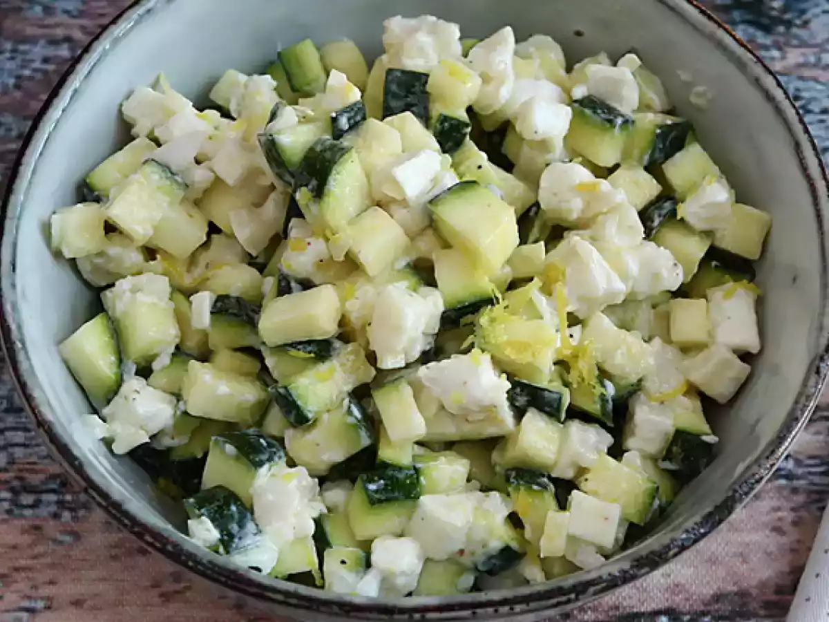 Courgettesalade met geitenkaas en citroen - foto 4