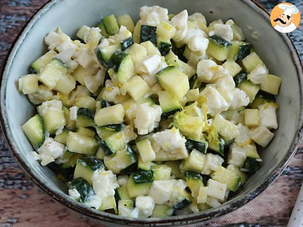 Courgettesalade met geitenkaas en citroen - foto 4