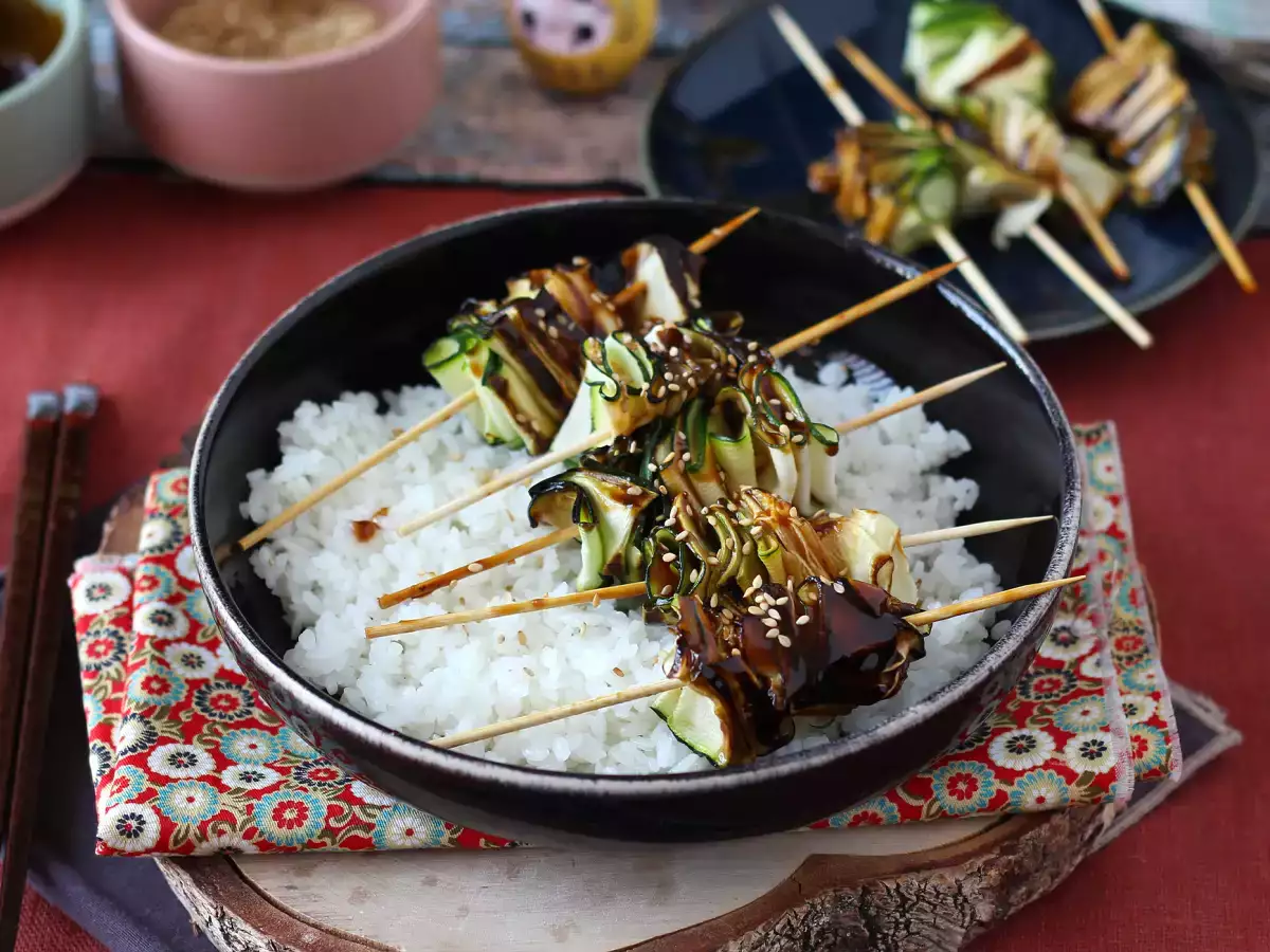 Courgettespiesjes met een heerlijke, pittige Aziatische saus - foto 8