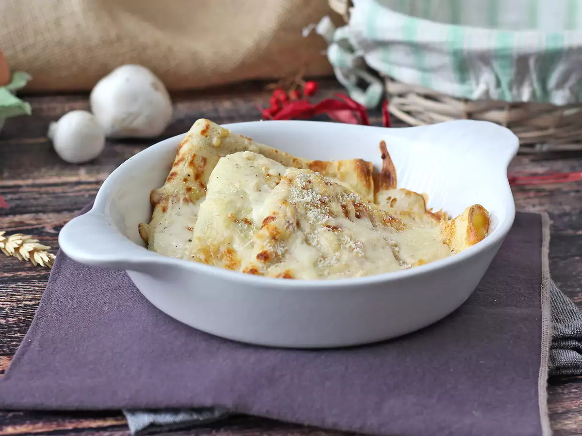 Crespelle met ricotta en paddenstoelen: romantisch vegetarisch recept voor elke gelegenheid - foto 4