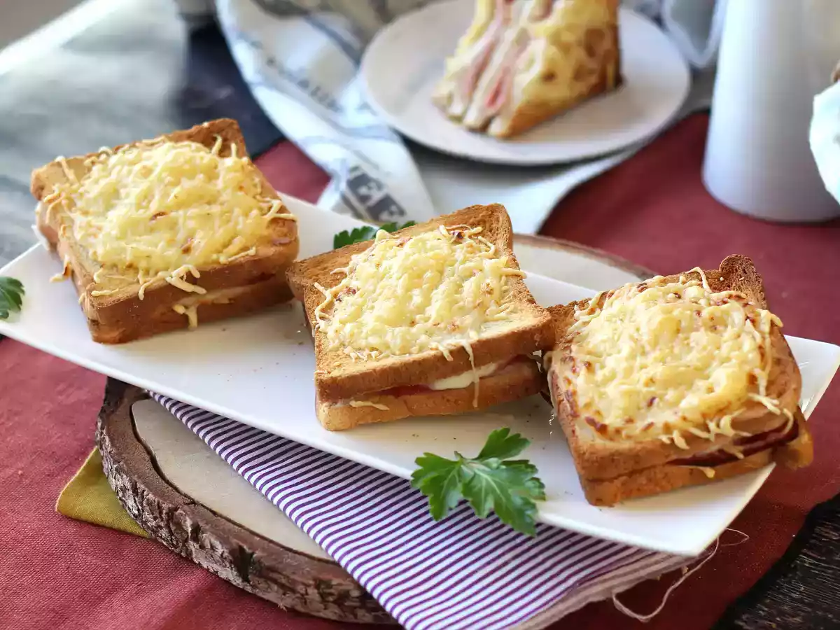 Croque monsieur met Air Fryer
