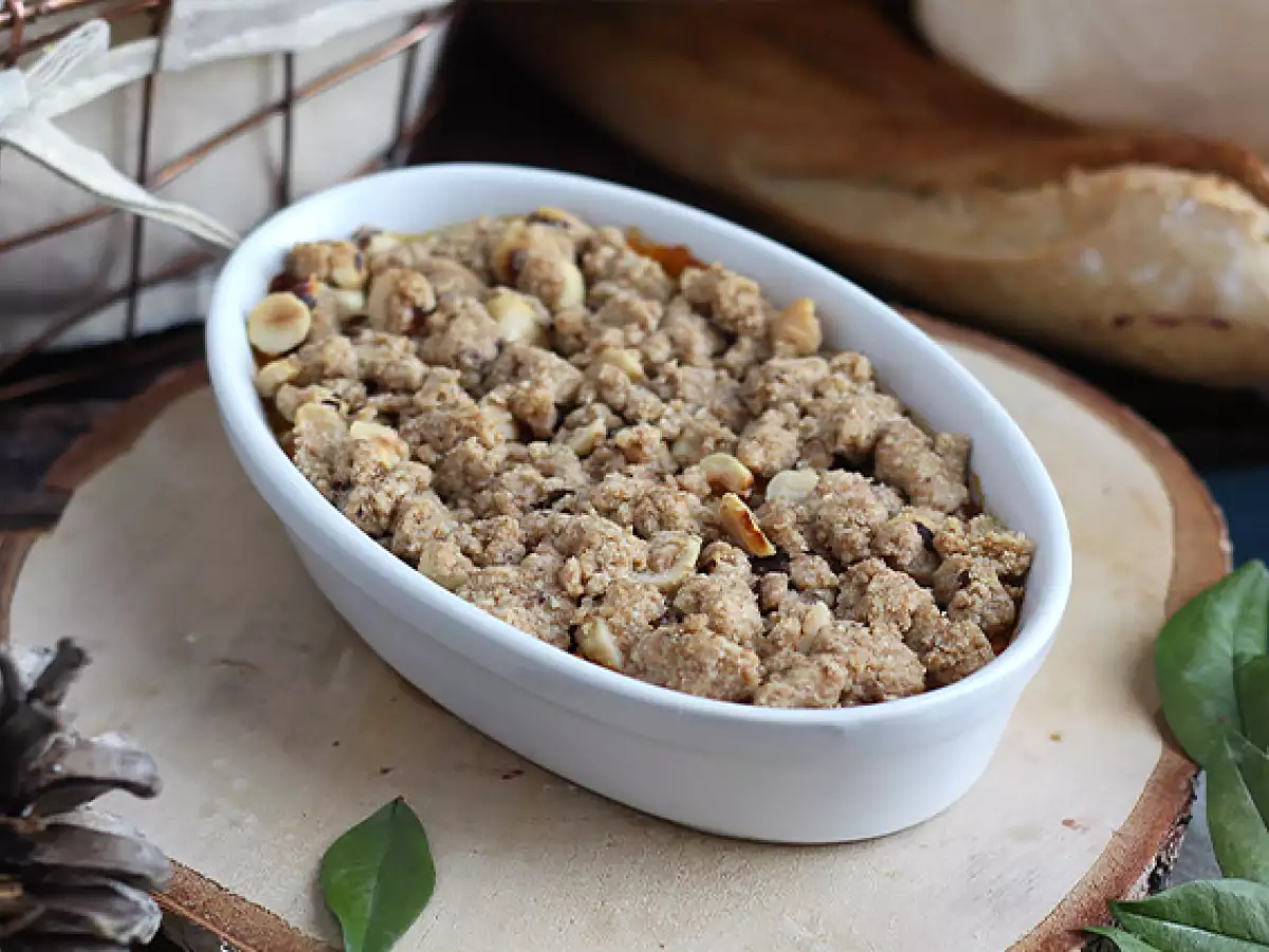 Crumble met flespompoen en hazelnoten - foto 3