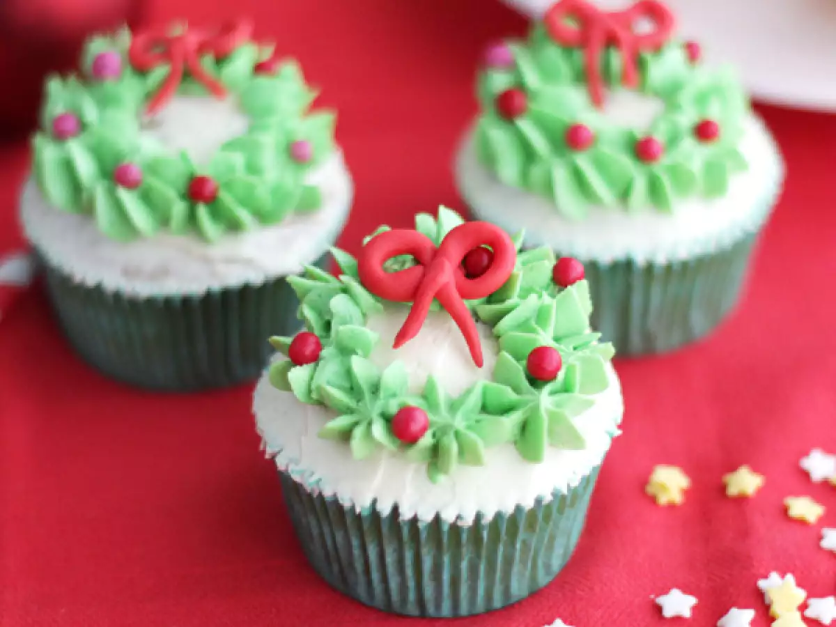 Cupcakes versieren voor Kerstmis - foto 3