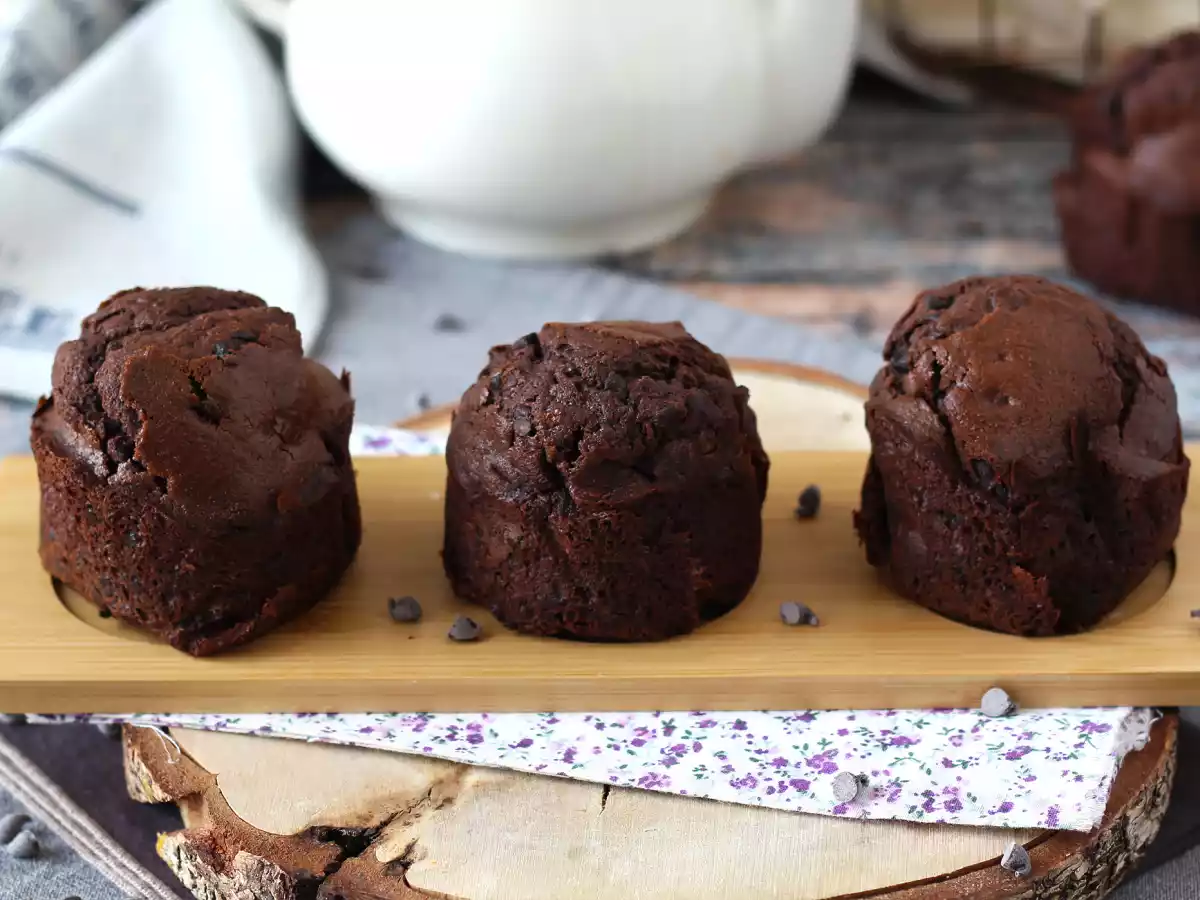 De beste chocolademuffins: groot en vochtig
