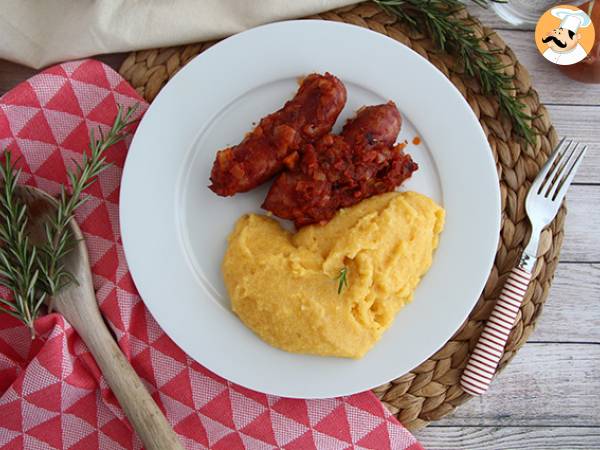 Diots de Savoie met polenta en Comté kaas