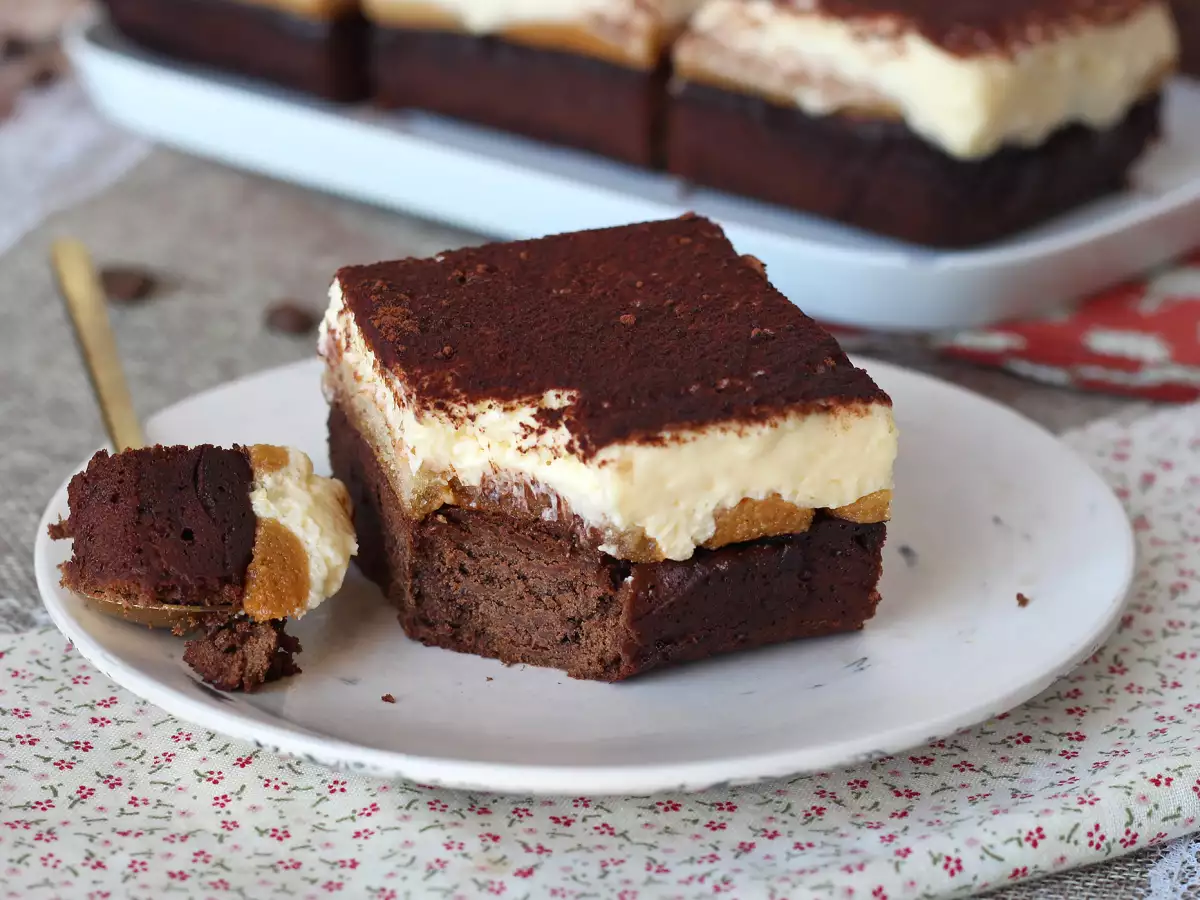 Dol op brownie en tiramisu? Dan is deze browniemisu-taart perfect voor jou! - foto 3