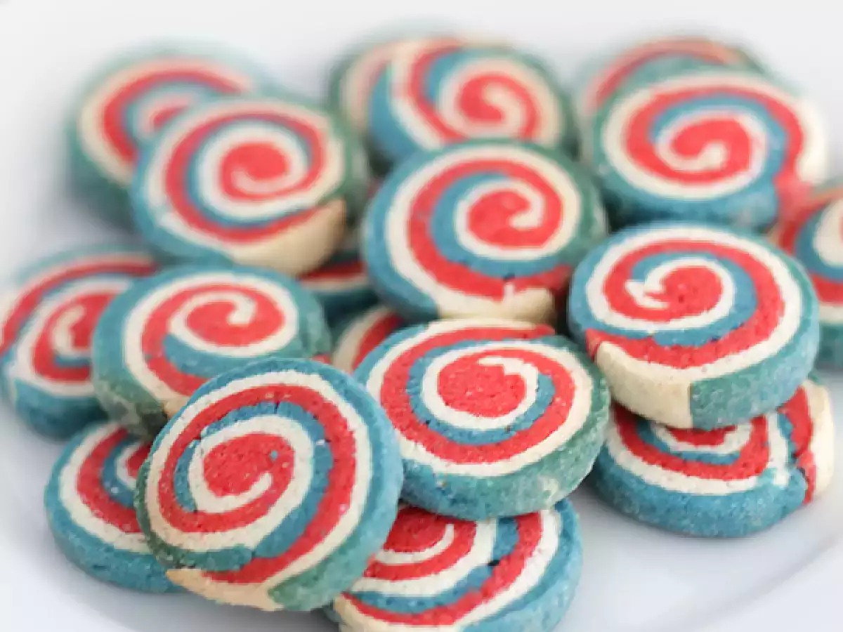 Driekleurige zandkoekjes in de kleuren van de Franse vlag - foto 2
