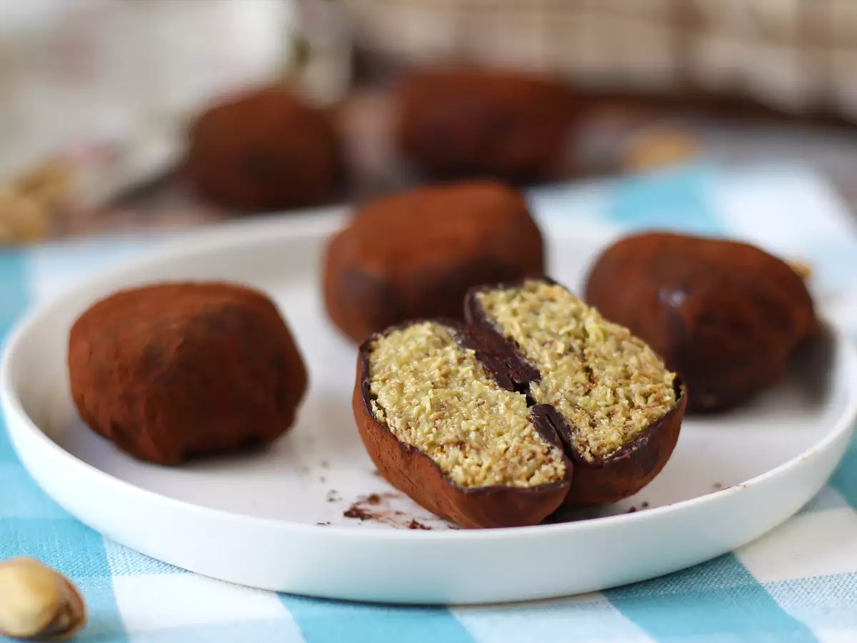 Dubai kauwbare koekjes, het virale recept voor mochi's met pistache en kadaivulling - foto 3