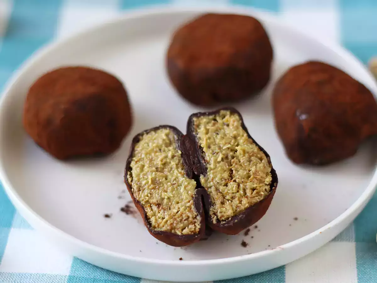 Dubai kauwbare koekjes, het virale recept voor mochi's met pistache en kadaivulling - foto 5
