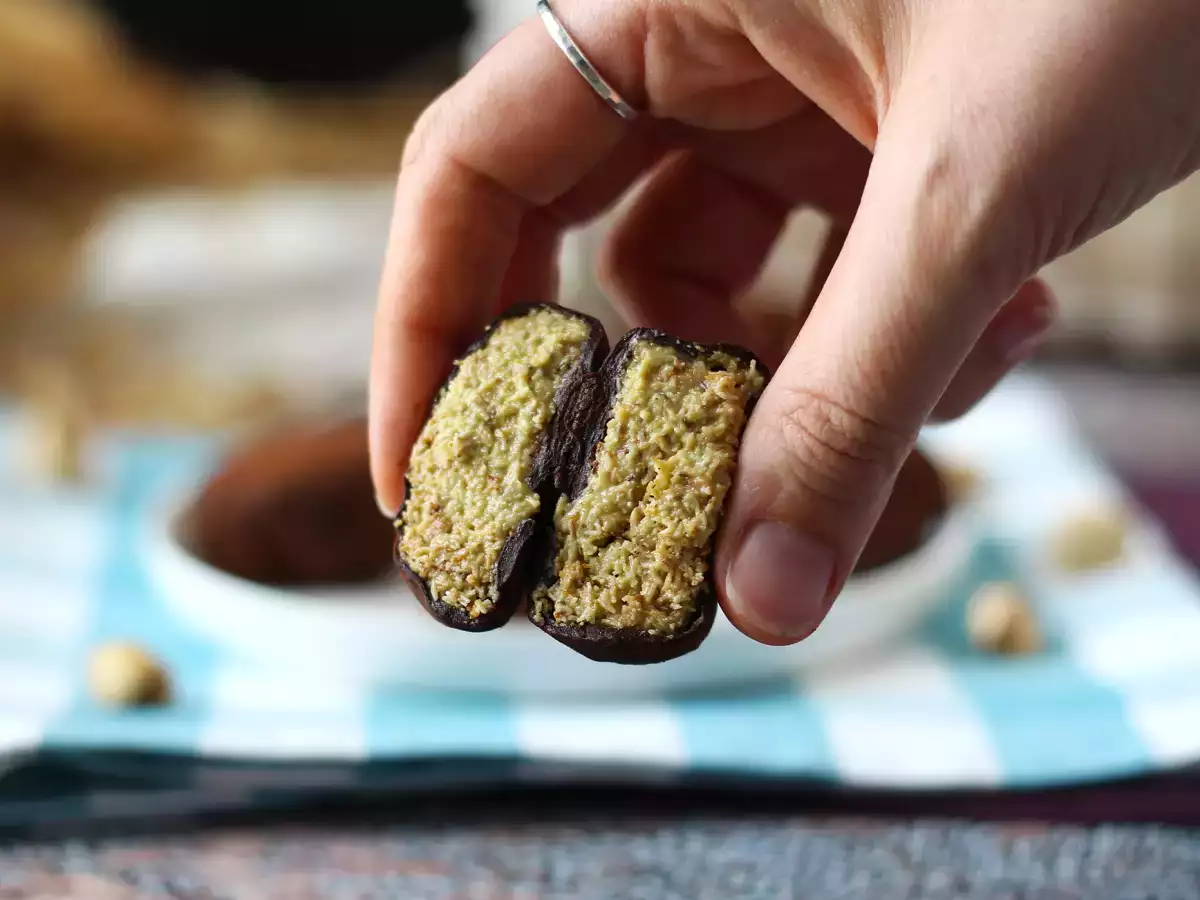 Dubai kauwbare koekjes, het virale recept voor mochi's met pistache en kadaivulling - foto 6