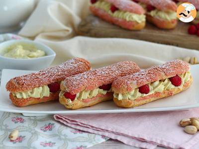 Eclairs met pistachecrème en frambozen - foto 2