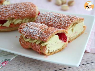 Eclairs met pistachecrème en frambozen - foto 4