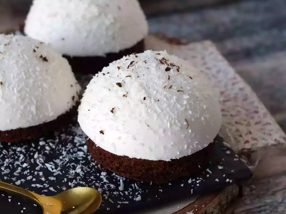 Een chocolade- en kokosdessert dat zowel smelt als knapperig is! - foto 5