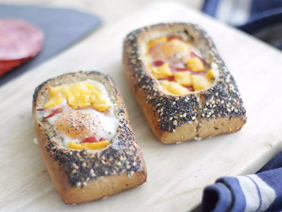 Eibootjes met chorizo en kaas
