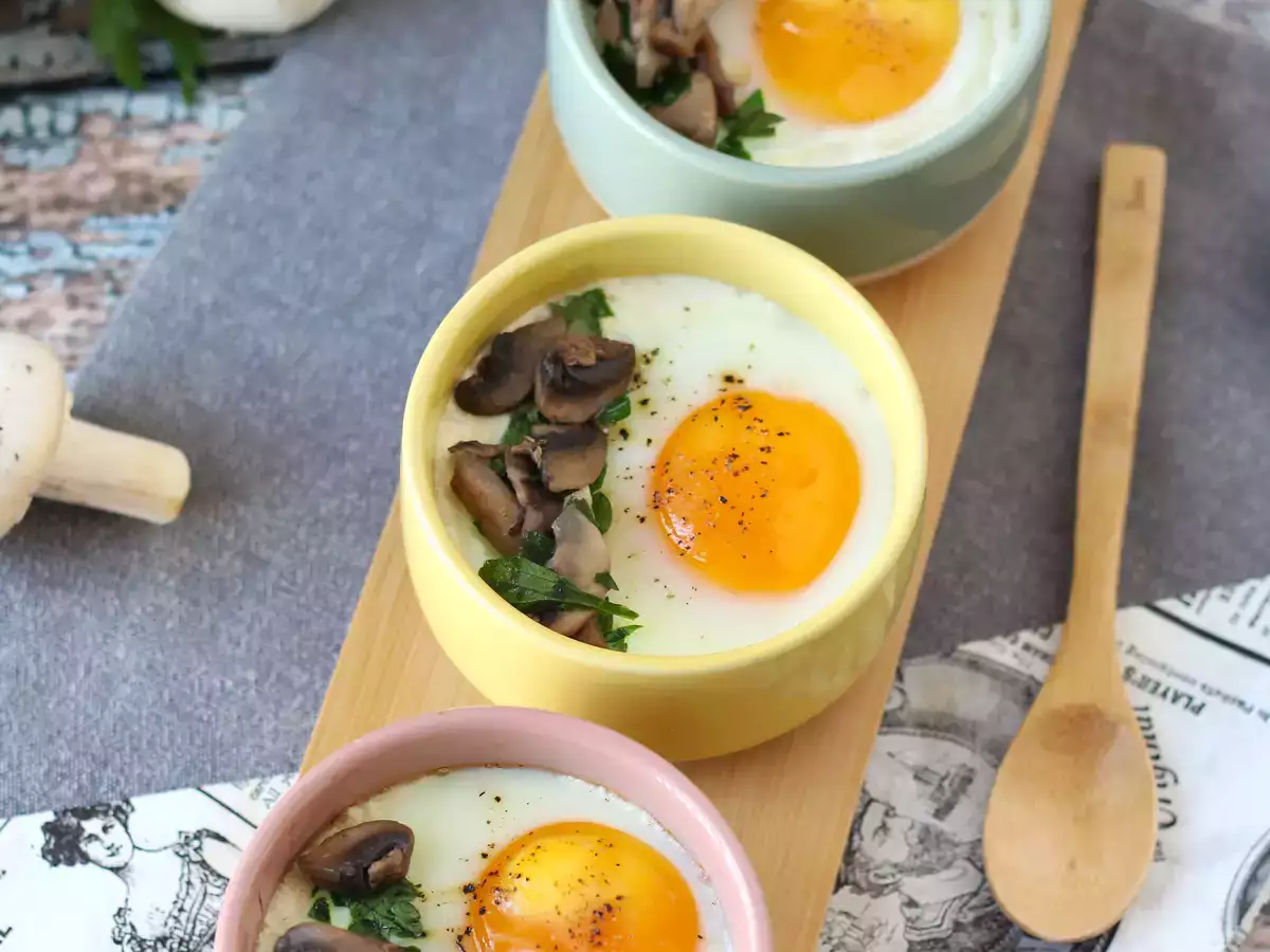 Eieren uit de oven met champignons: een snel en heerlijk hartverwarmend recept! - foto 3