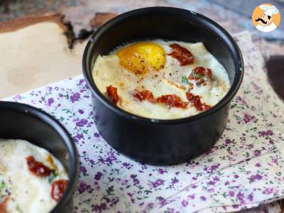 Eierschotel met geitenkaas en zongedroogde tomaten uit de Air Fryer! - foto 2