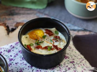 Eierschotel met geitenkaas en zongedroogde tomaten uit de Air Fryer! - foto 6