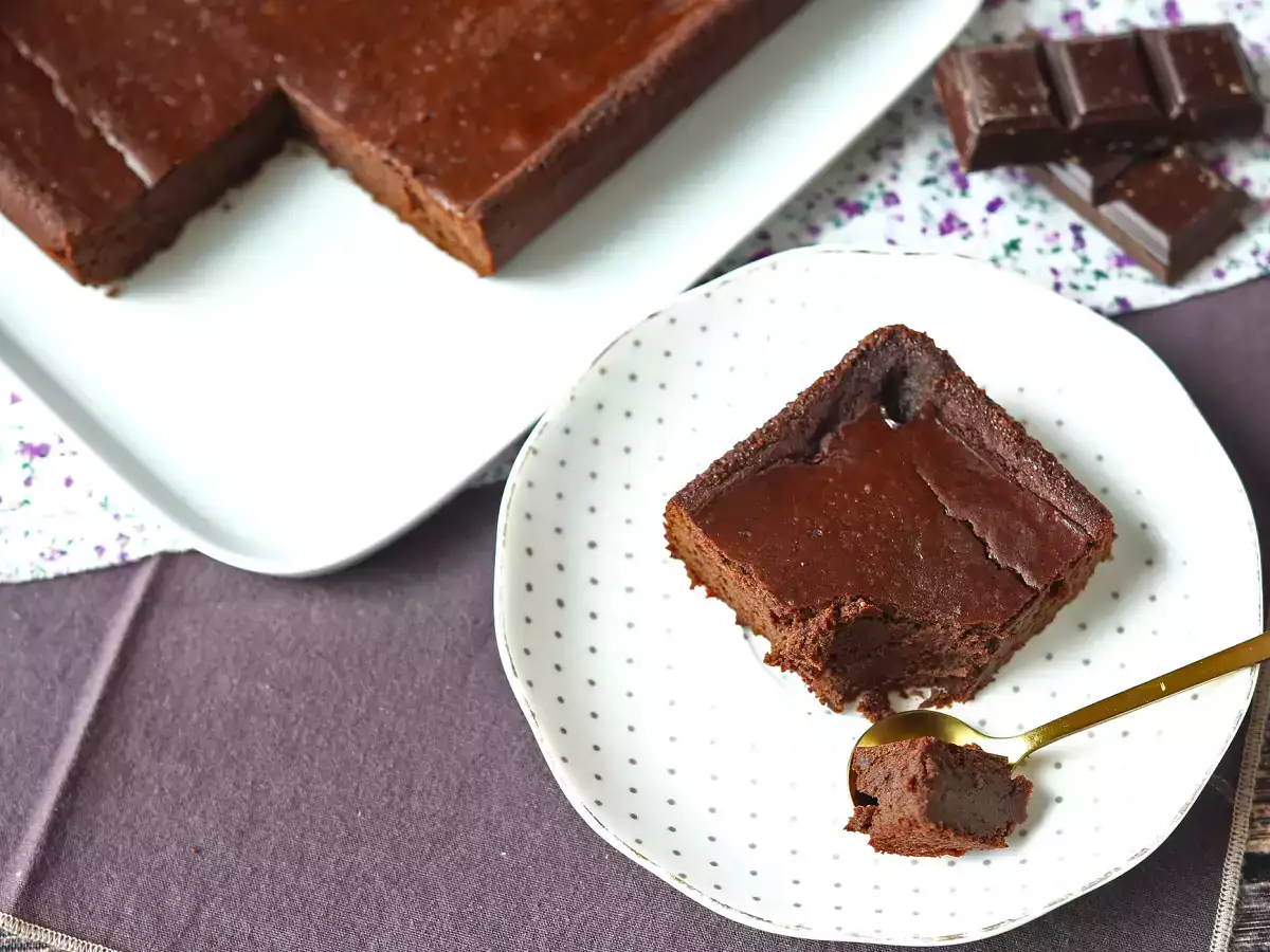 Eiwitrijke brownie met chocolade en rode bonen - foto 7