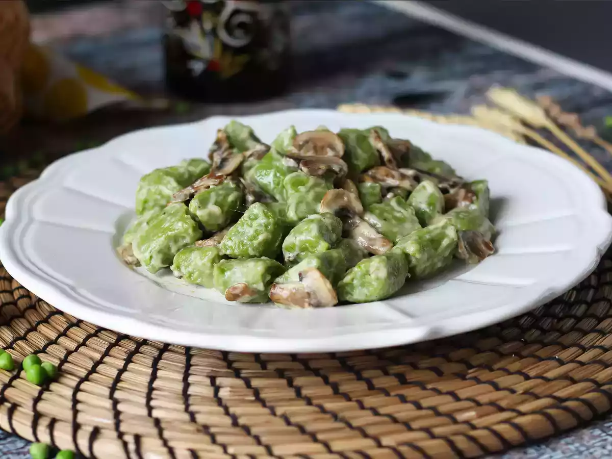 Erwtengnocchi met champignonsaus - foto 3