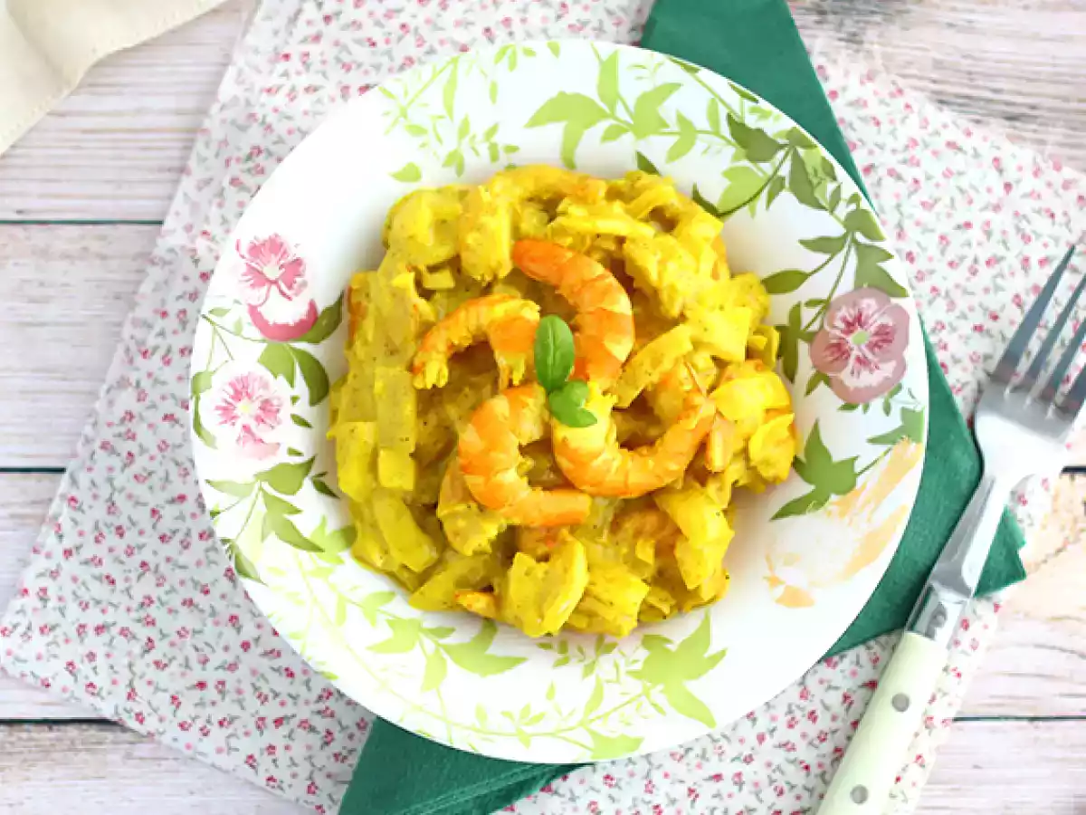 Express garnalencurry met kokosmelk