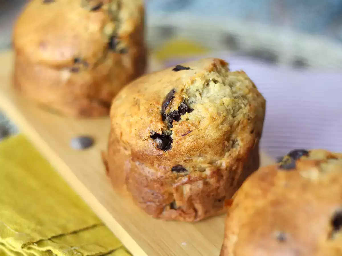Extra gourmet muffins met banaan en chocolade chip - foto 5