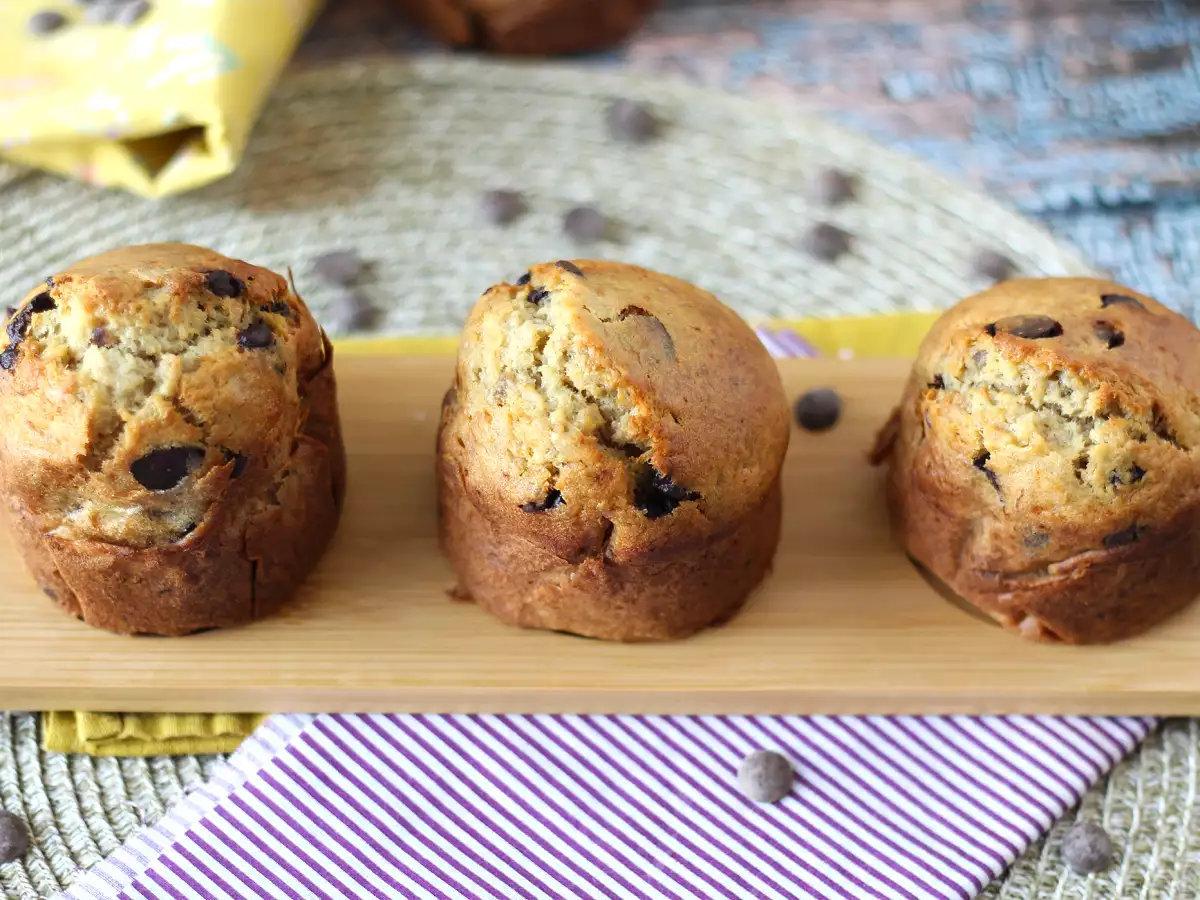 Extra gourmet muffins met banaan en chocolade chip - foto 6